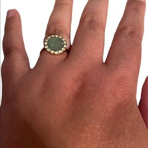 Charming Charlie Green Ring Size 7-7.5